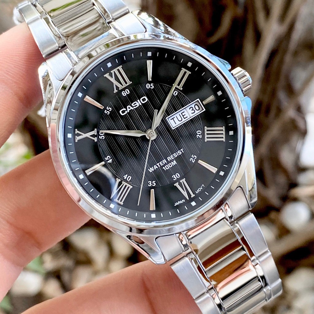 CASIO MTP-1384D-1AVDF – NAM – QUARTZ (PIN) – DÂY KIM LOẠI