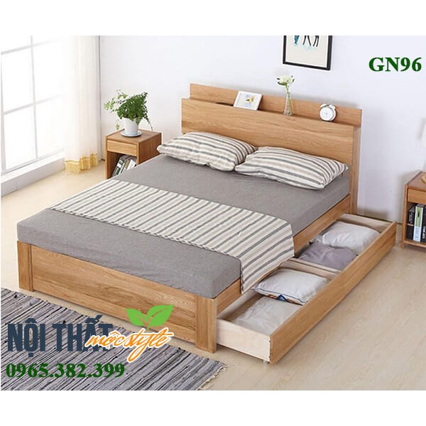 Giường ngủ thông minh, GIƯỜNG NGỦ 1M2 GN96, giường ngủ ngăn kéo thông minh giá rẻ