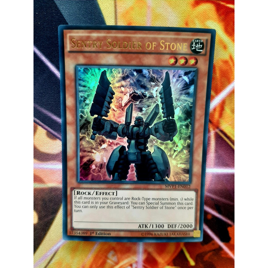 THẺ BÀI YUGIOH  Sentry Soldier of Stone - MVP1-EN012 - Ultra Rare