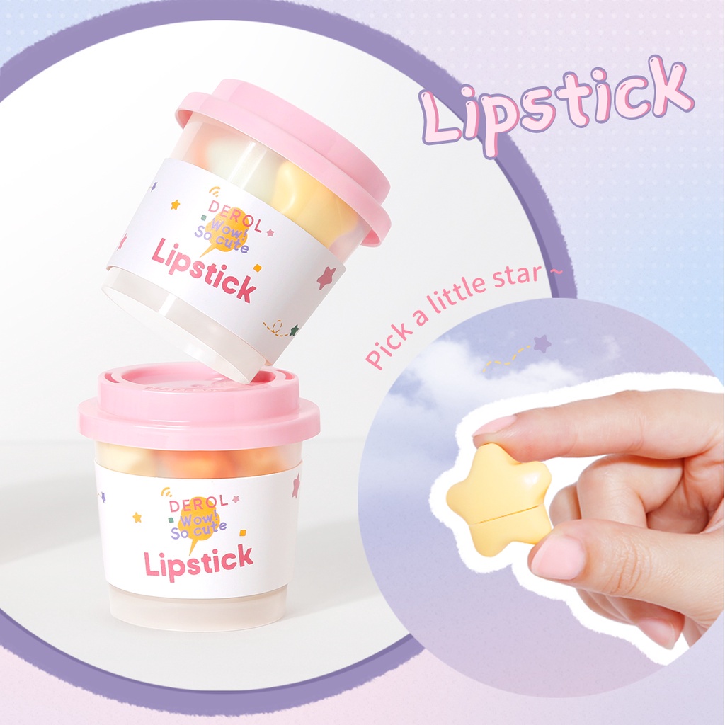 Set 6 son môi Derol Mini màu sắc ngọt ngào lâu trôi chống thấm nước | BigBuy360 - bigbuy360.vn