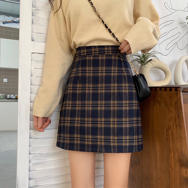 Chân Váy Đẹp Chữ A Kẻ Siêu Xinh CV03 | BigBuy360 - bigbuy360.vn