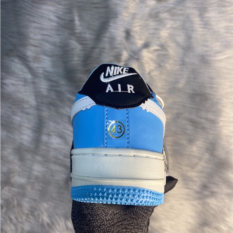 Giày sneaker AF1 xanh dương, Giày sneaker Air Force 1 blue sky phối đồ nam nữ hot trend 2022 Full Box tặng kèm dây