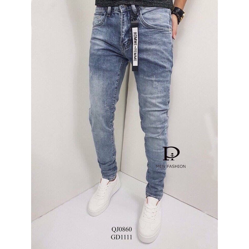 Quần jean nam trơn cao cấp hàng đẹp chuẩn vải tốt dày đẹp | BigBuy360 - bigbuy360.vn