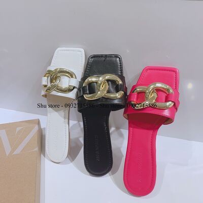 DÉP NỮ QUAI NGANG STORE - DÉP NỮ THỜI TRANG QUAI NGANG ĐÍNH XÍCH