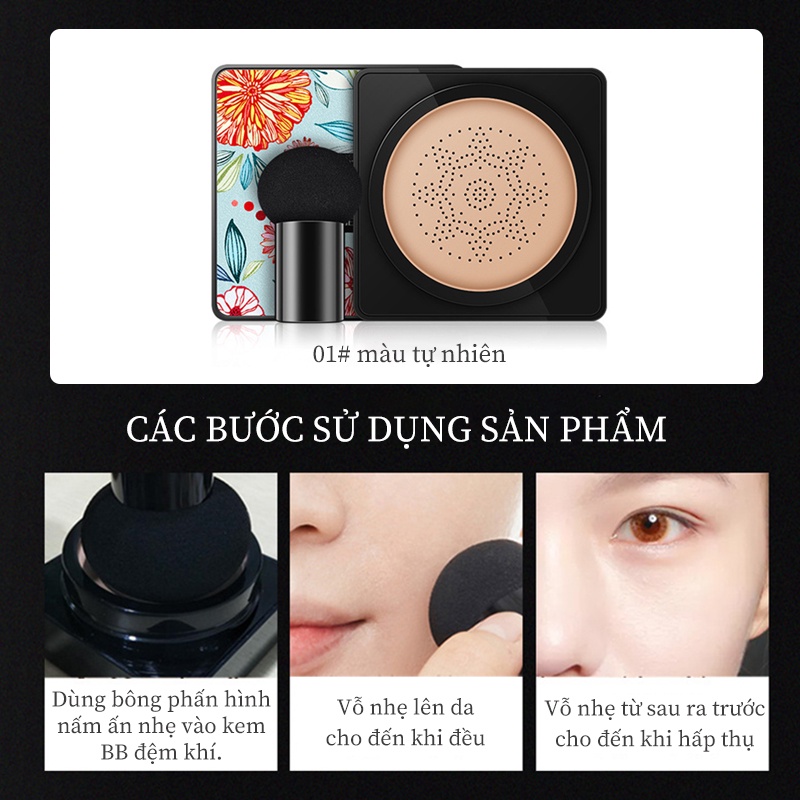 Kem nền Mushroom Head Cushion CC Cream Kem che khuyết điểm làm sáng dưỡng ẩm trang điểm-URBXXMMGQD-1