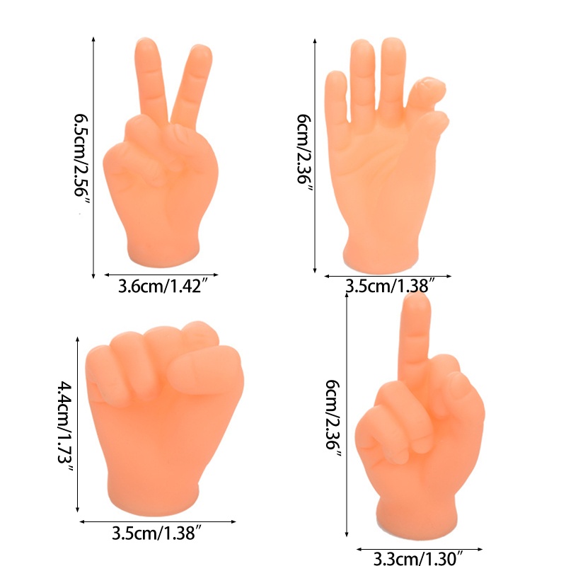Set 4 con rối ngón tay hình dáng dễ thương