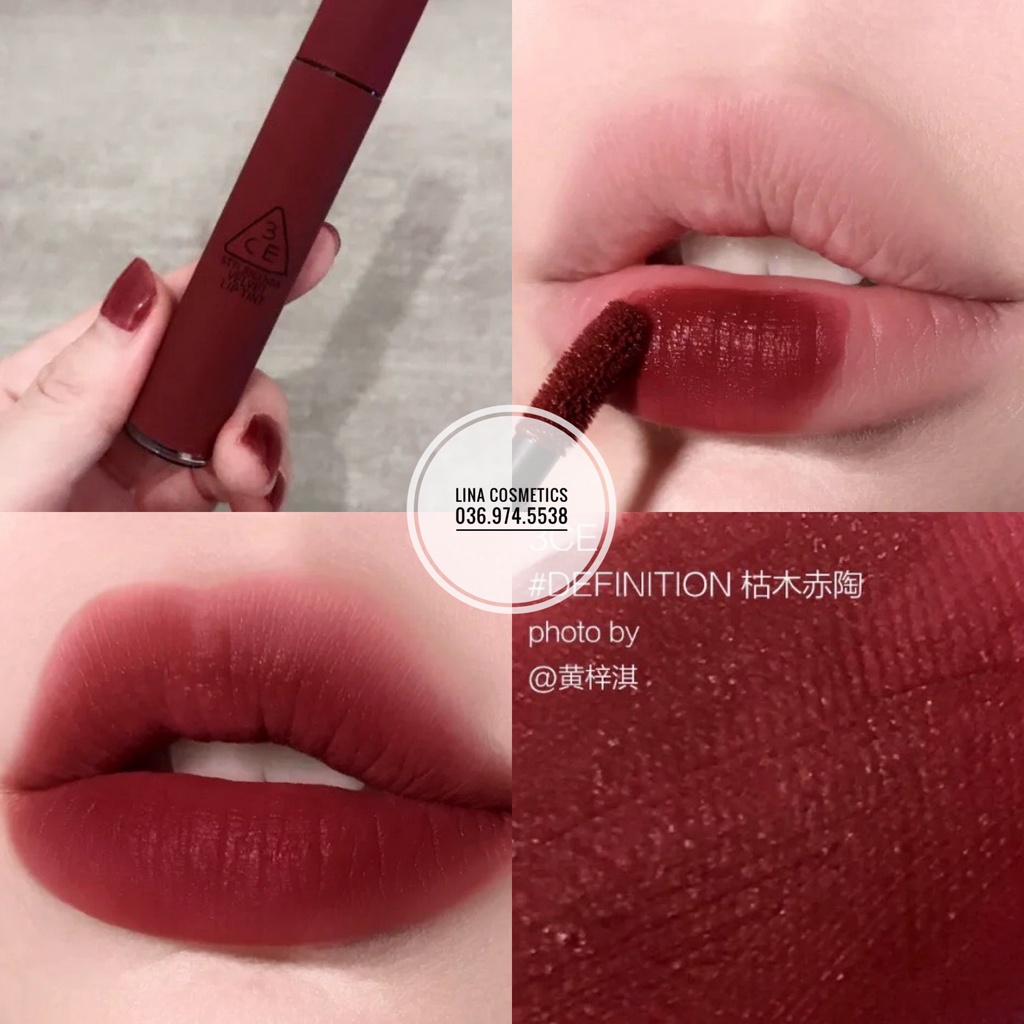 Son Kem Lì 3CE Velvet Lip Tint màu Bitter Hour Definition Taupe Mới Nhất | BigBuy360 - bigbuy360.vn