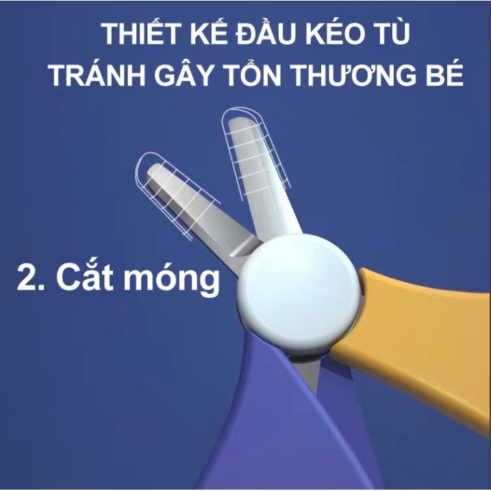 Bộ Bấm Móng Tay Cho Bé Sơ Sinh, Cắt Móng An Toàn Trọn Bộ 5 Chi Tiết Beedol