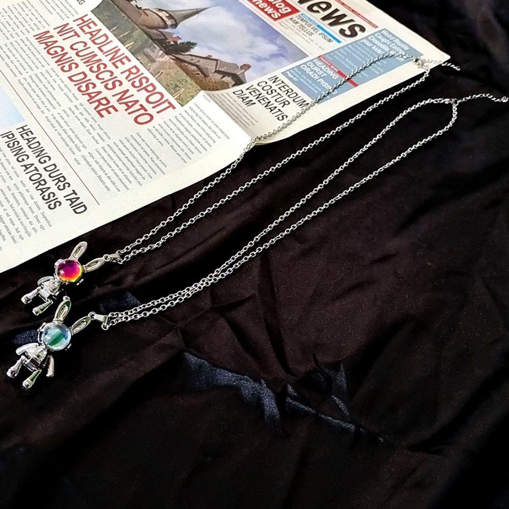 Vòng cổ Choker 2 Lớp Phong Cách Punk Hàn Quốc Cổ Điển Sáng Tạo Nhiều Màu Dành Cho Nam