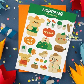 Sticker hoppang cute phomai que kích thước 9.5x15cm