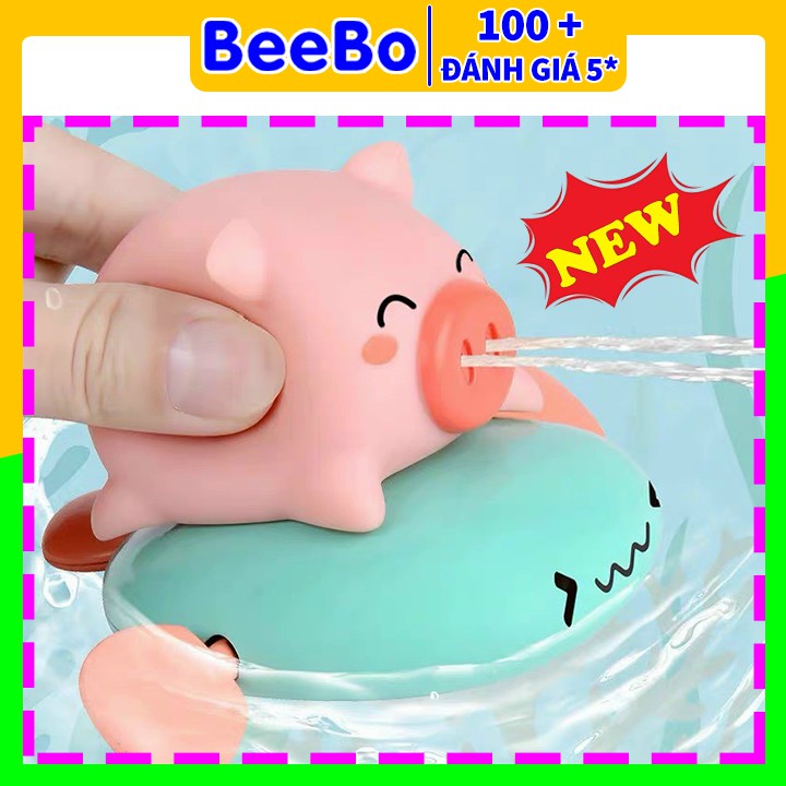 Đồ chơi thả bồn tắm cho bé, đồ chơi nhà tắm heo con vặn cót siêu dễ thương cho bé yêu