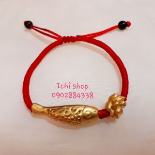 Vòng tay charm cá chép bạc