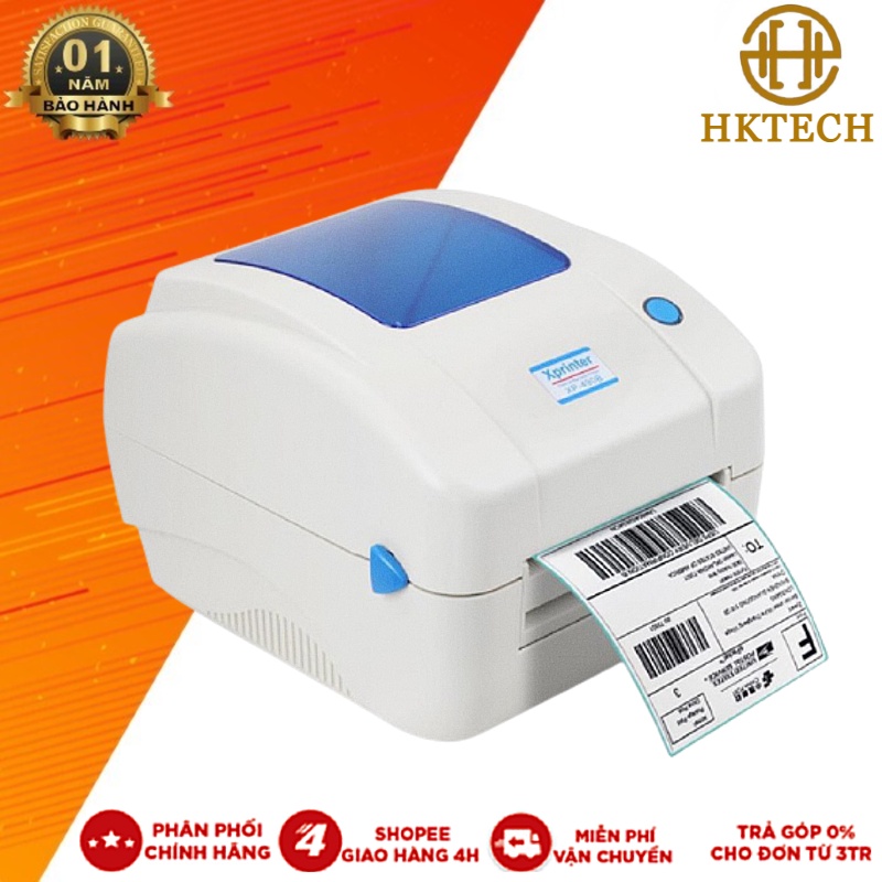 Máy in tem nhãn, in mã vận đơn TMĐT Xprinter 490B