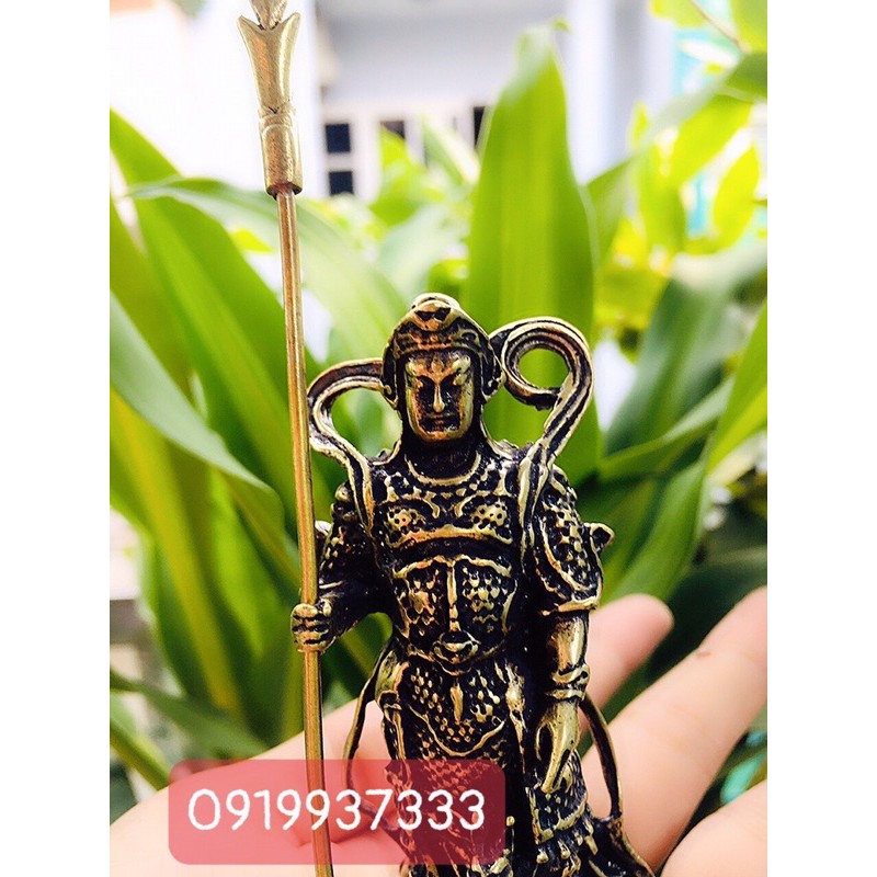 Tượng đồng Nhị lan thần Dương Tiễn ( cao 9,5 cm )