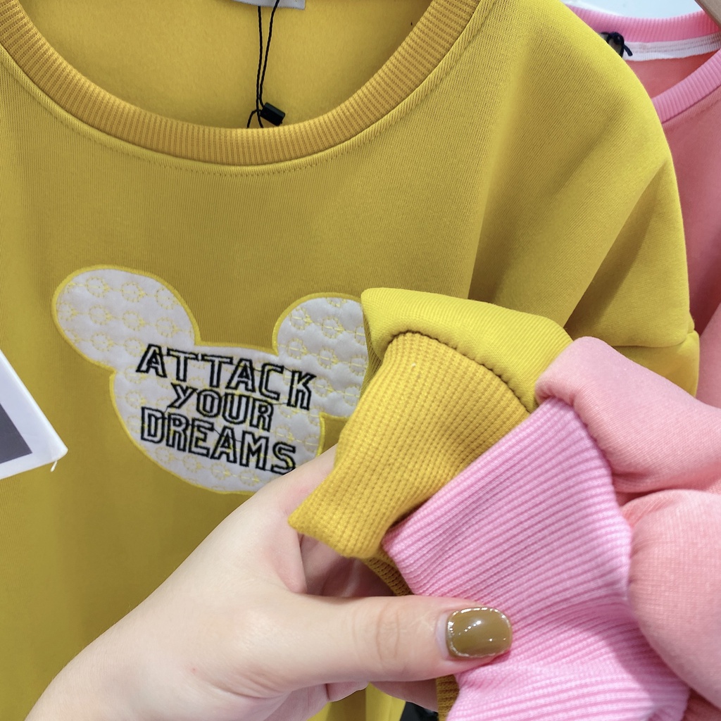 Áo nỉ thêu hình mickey siêu xinh