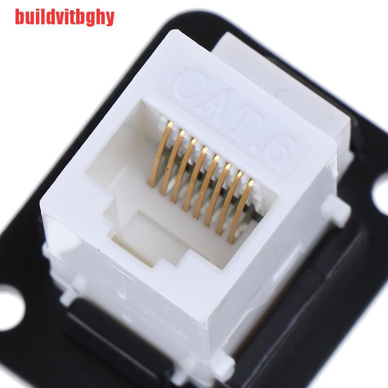 Mua-Codes Rj45 Network Socket D-Type Alloy Mounting Cat6