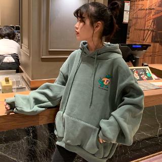 Áo sweater dài tay dáng rộng trẻ trung