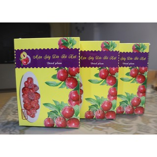 [Hoa quả sấy] Mận sấy dẻo Mộc Châu tách hạt hộp giấy 250g - Made in Vietnam - Hàng không phụ gia, chất bảo quản hóa học