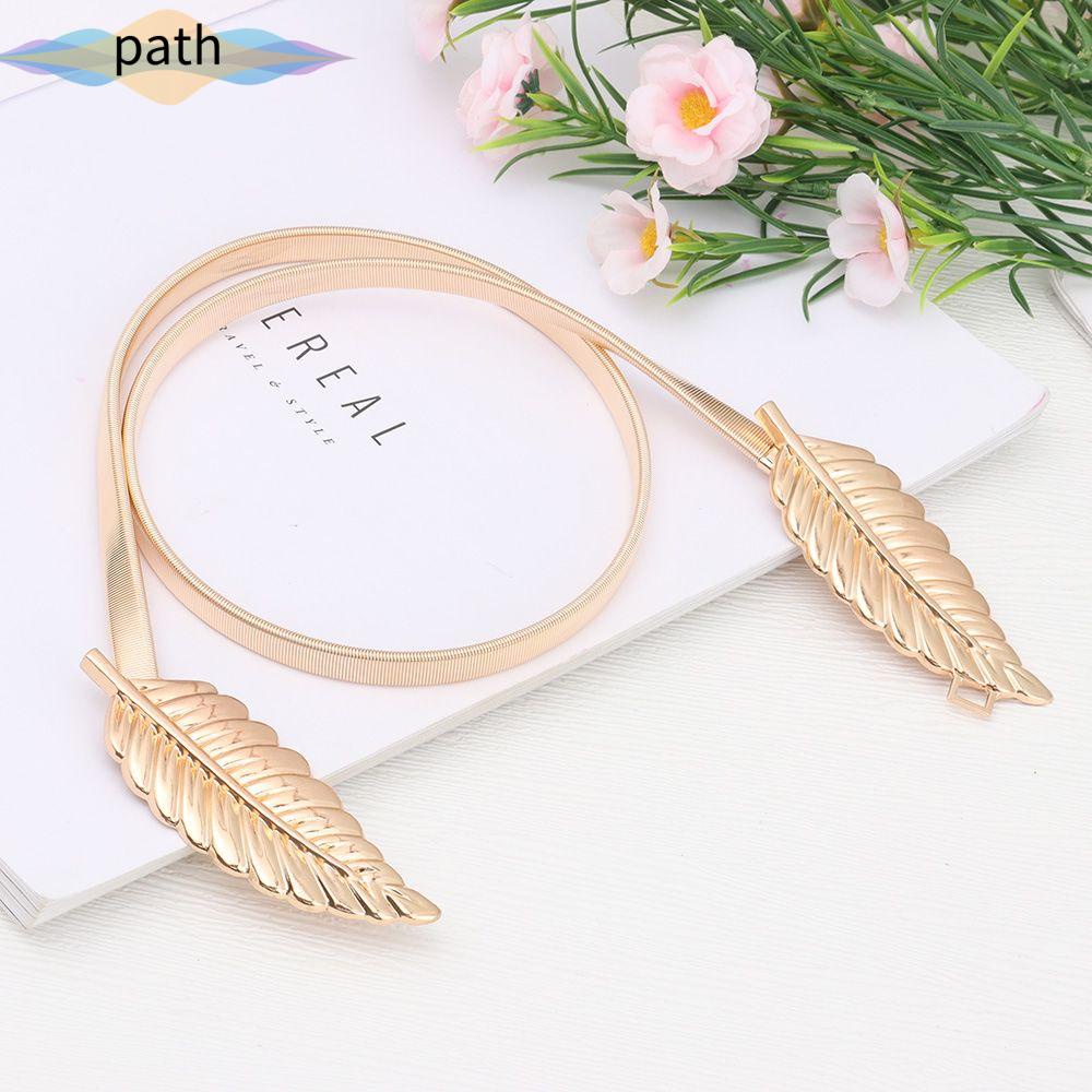 Thắt lưng co giãn hình chiếc lá phong cách Hàn Quốc dành cho nữ