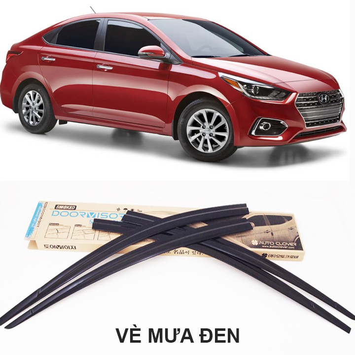 VÈ CHE MƯA XE ACCENT 2018 - VÈ ĐEN