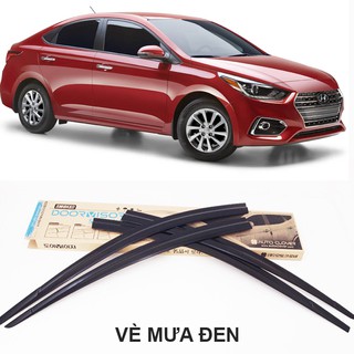 VÈ CHE MƯA XE ACCENT 2018 - VÈ ĐEN