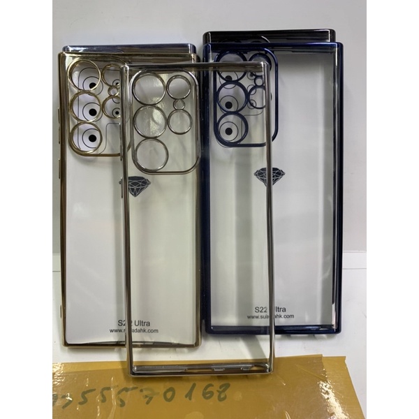 Ốp lưng Samsung S22 Utra dẻo viền xi lưng trong suốt bảo  vệ cam hàng công ty