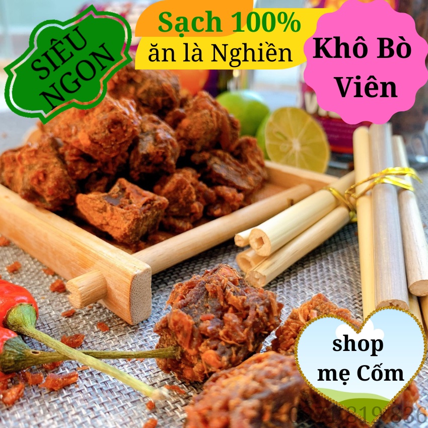 (300gr) Khô Bò Viên Cay Đậm Vị Khô Bò