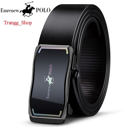 Thắt Lưng Nam EMRENEW POLO Da Bò 2 Lớp Full Hộp Đựng