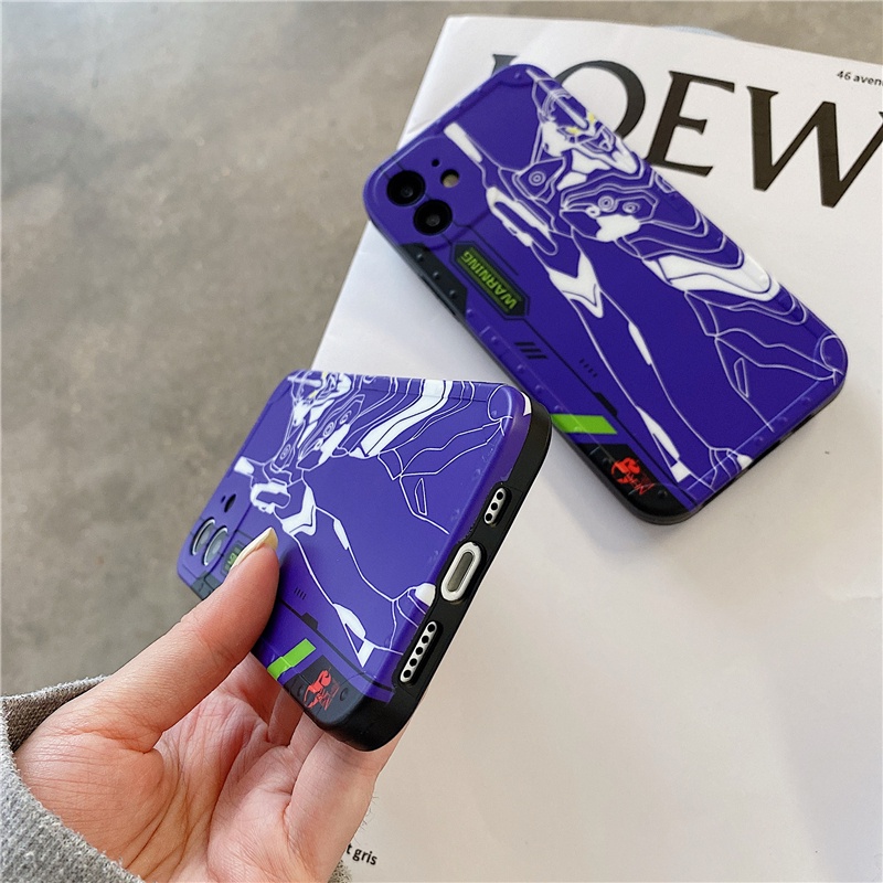 Ốp Lưng Cartoon Neon Genesis Evangelion EVA Case Iphone 12 Pro Max X Xs Xr 11 Pro 12 Mini 6 7 8 Plus Phone TPU Soft Casing