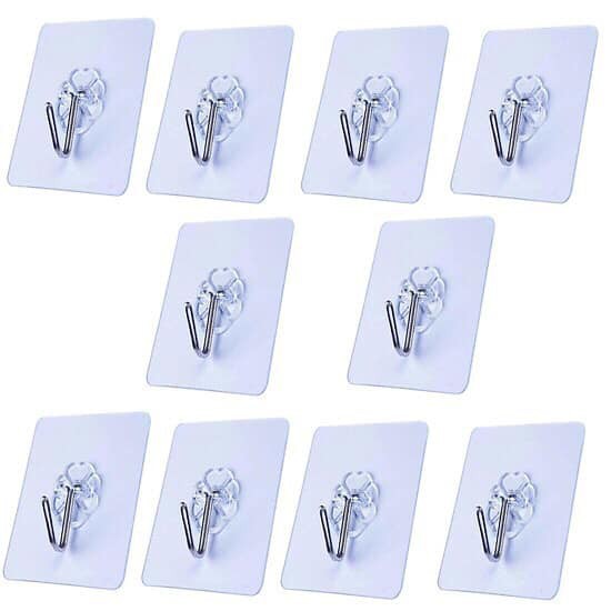 Set 10 móc dán 3D siêu dính