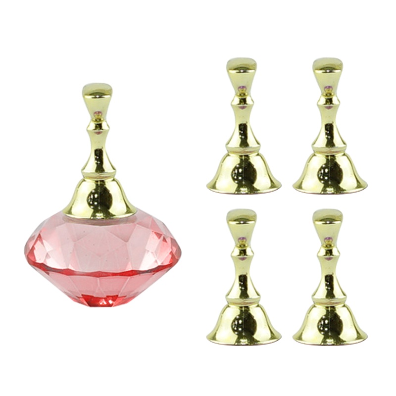 Giá Đỡ Trưng Bày Móng Tay Giả 1 Ngăn Bằng Acrylic + 5 Giá Đỡ