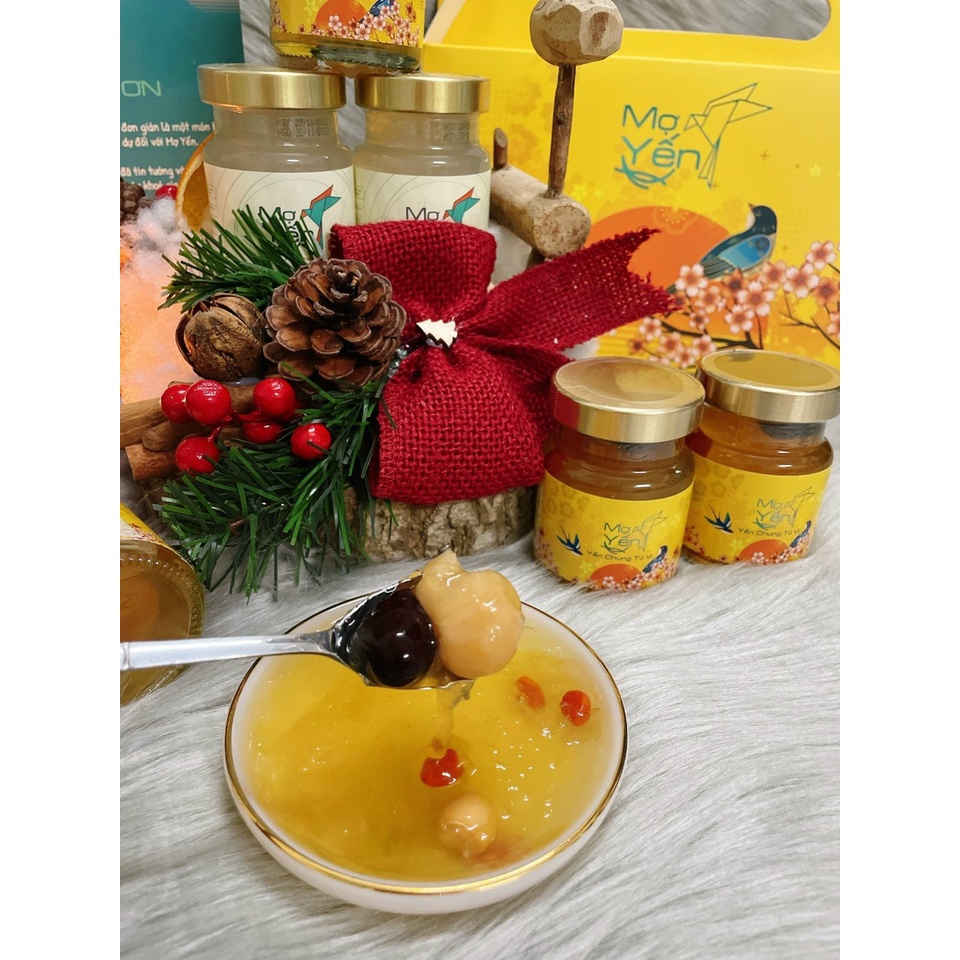 Mợ Yến- Yến tươi chưng sẳn- Combo 10 hũ yến chưng tứ vị chứa 25%