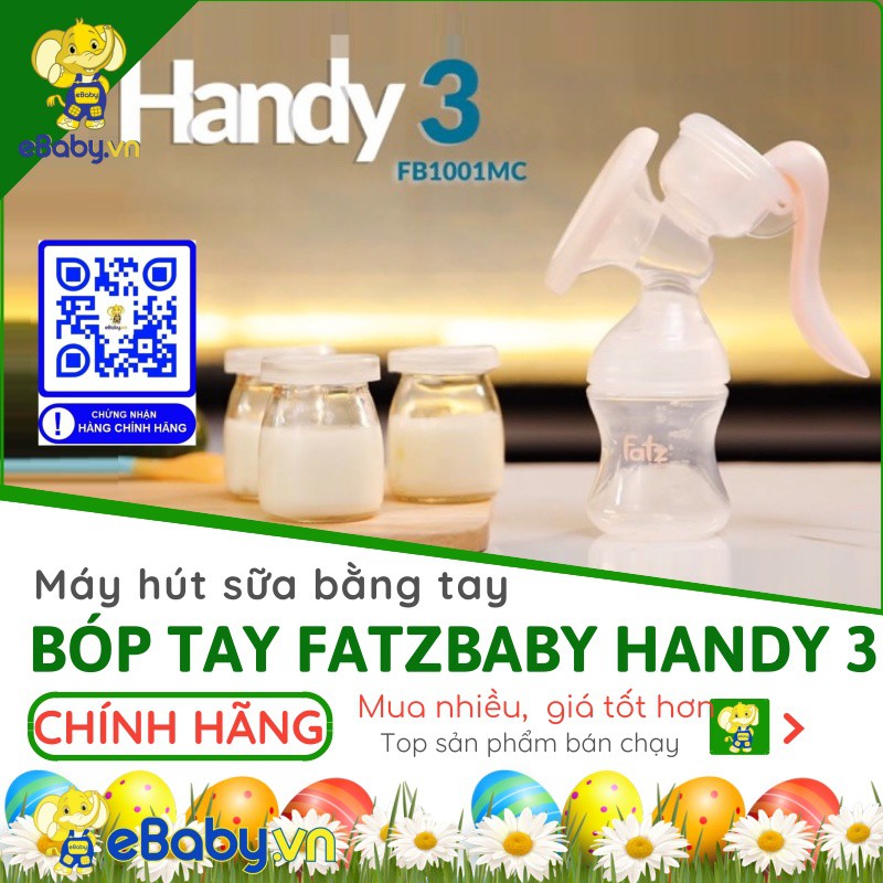 Máy hút sữa tay Fatzbaby Handy 3 -Fatz Baby Handy 3 - FB1001MC - Bảo hành 12 tháng toàn quốc