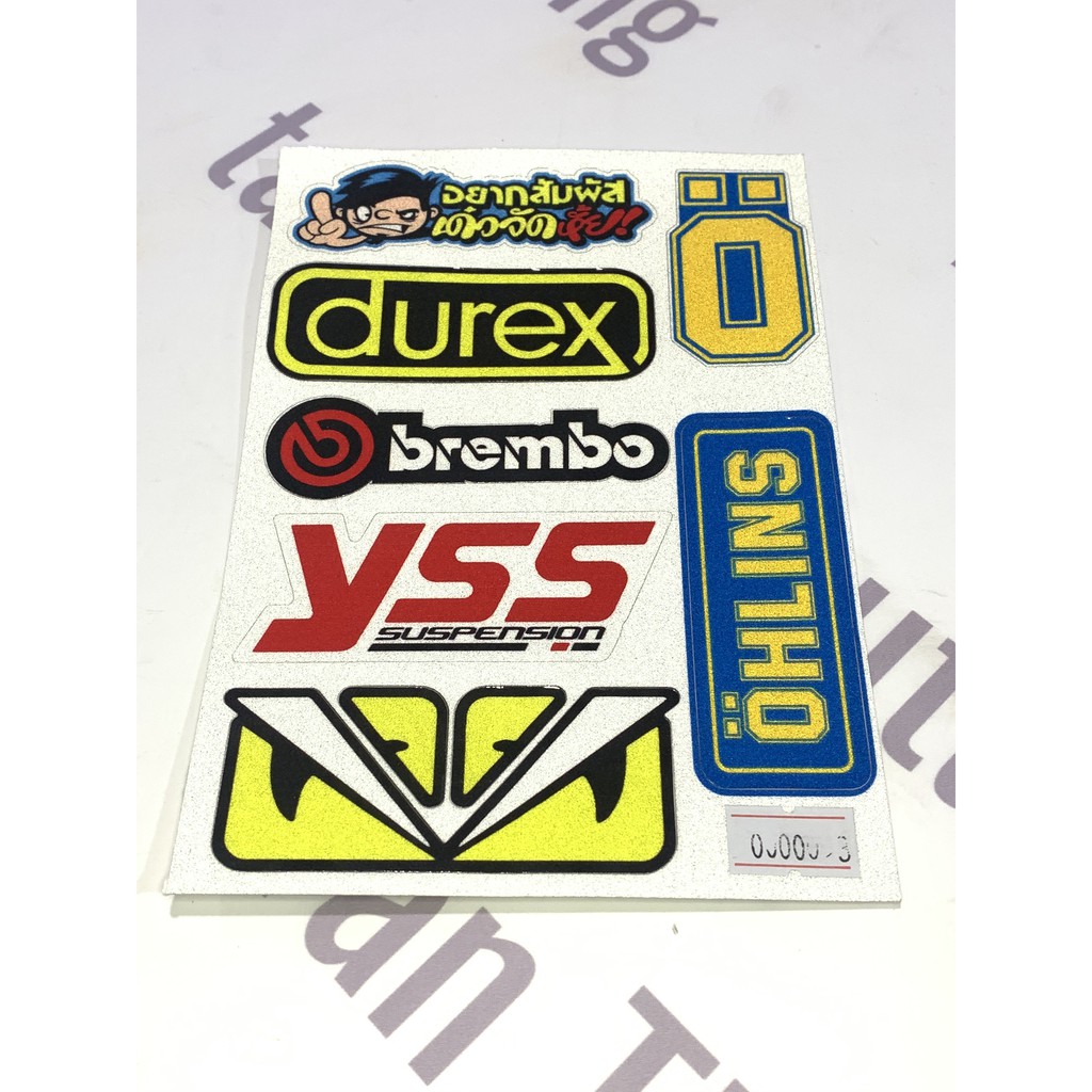 Tem Sticker Decal Phản Quang cho xe máy, laptop, nón bảo hiểm