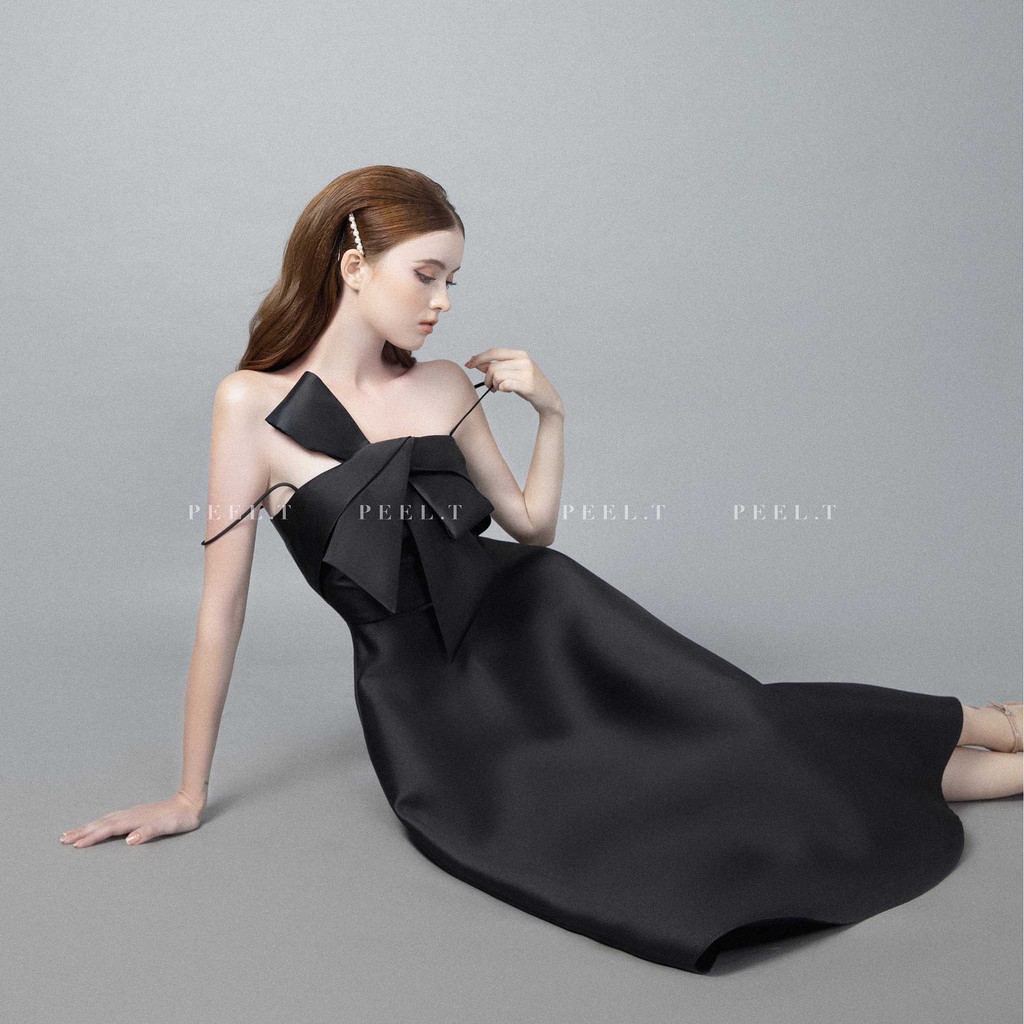 PEEL.T - Doris Dress - Đầm dài nơ 4 kiểu đi chơi , dự tiệc, công sở