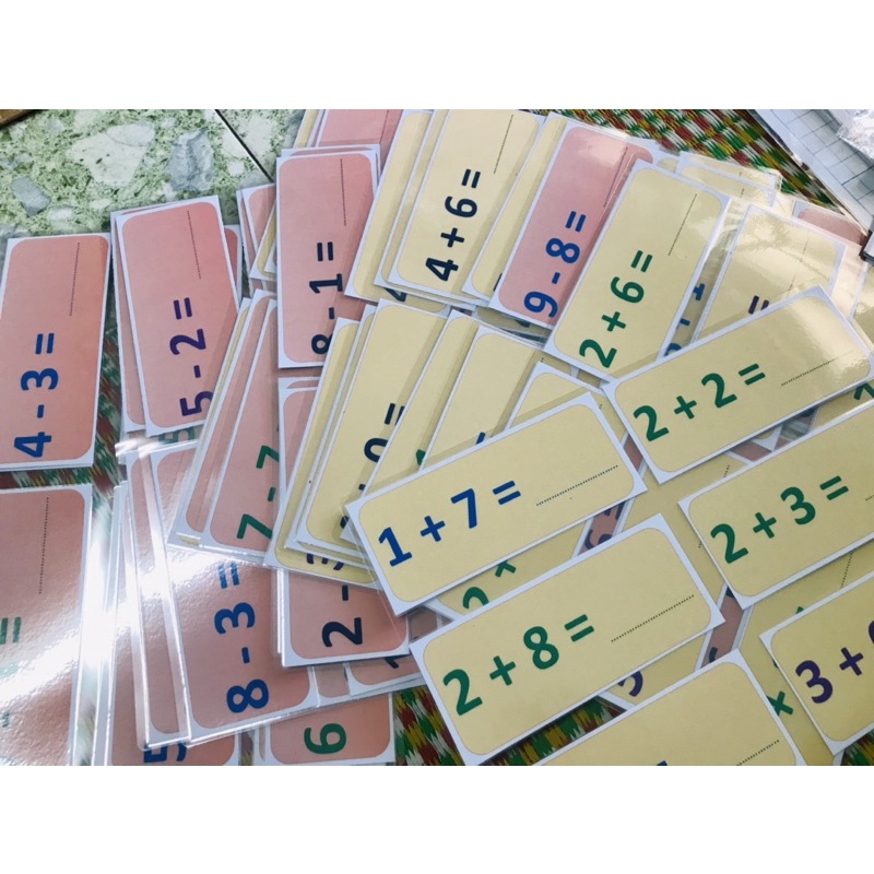 Bảng cộng/ trừ lớp 1 hoặc lớp 2