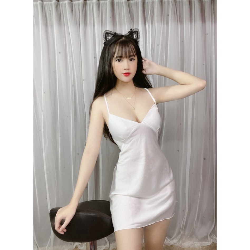 [GIẢM SOCK] 👢💝Váy Ngủ Sexy Đồ Ngủ Cao Cấp ❣️FREE SHIP❣️Váy Ngủ Trơn Mút Rời Cao Cấp <57kg Vải Đẹp 👢💝 Hàng đẹp