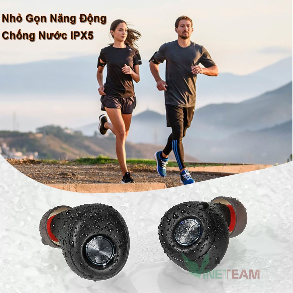 Tai nghe Bluetooth 5.0 cao cấp TWS QCC010✔Chip Qualcomm APTX✔2 Tai nghe kết nối độc lập ✔Chống nước IPX5✔CVC 8.0 -DC4156