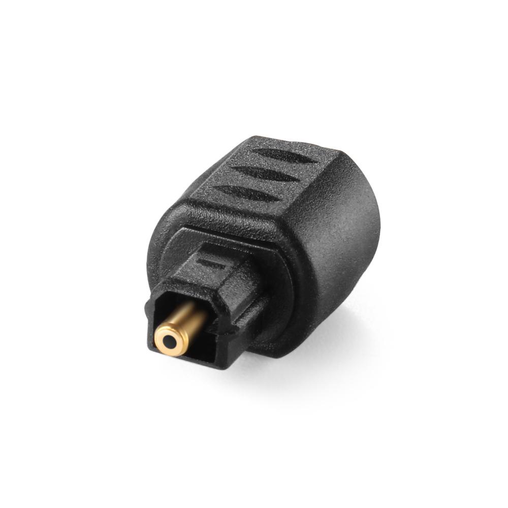 JONYE Đầu Chuyển Đổi Âm Thanh Toslink Hình Tròn Màu Đen Sang Vuông Mini