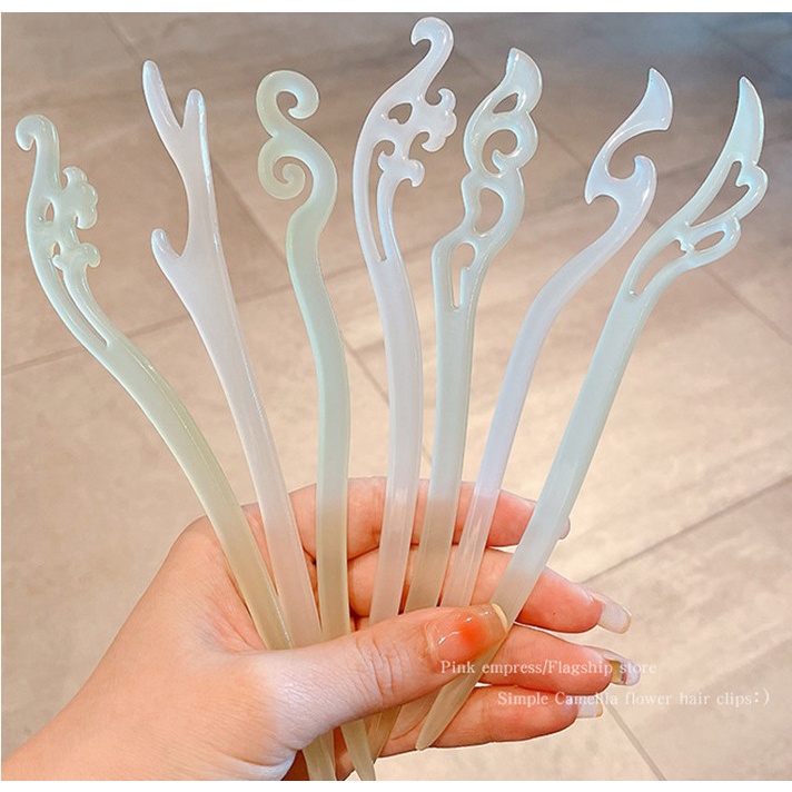 Trâm Cài Tóc Cổ Trang Trong Suốt Phong Cách Trung Hoa YOS