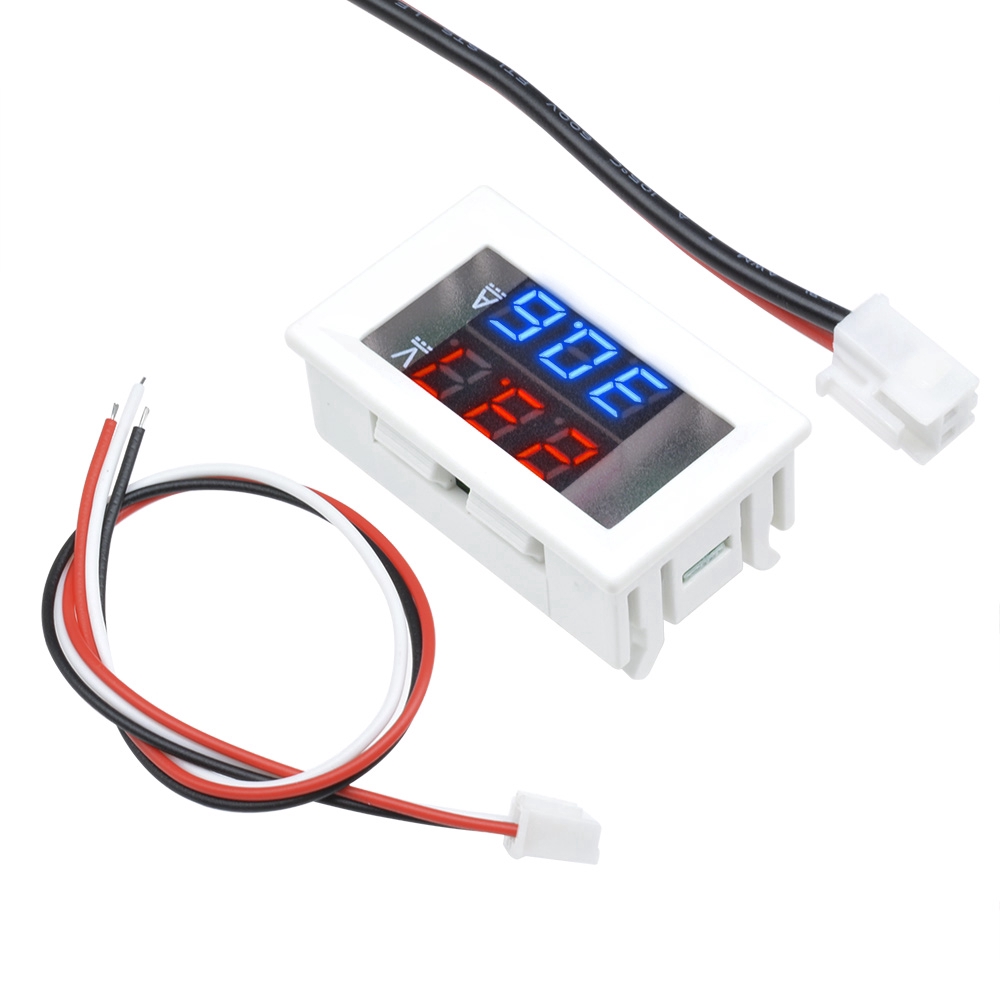 【READY STOCK】 DC 100V 10A Vôn kế Ampe kế kỹ thuật số Volt Amp Meter đo kép Blue + Red LED