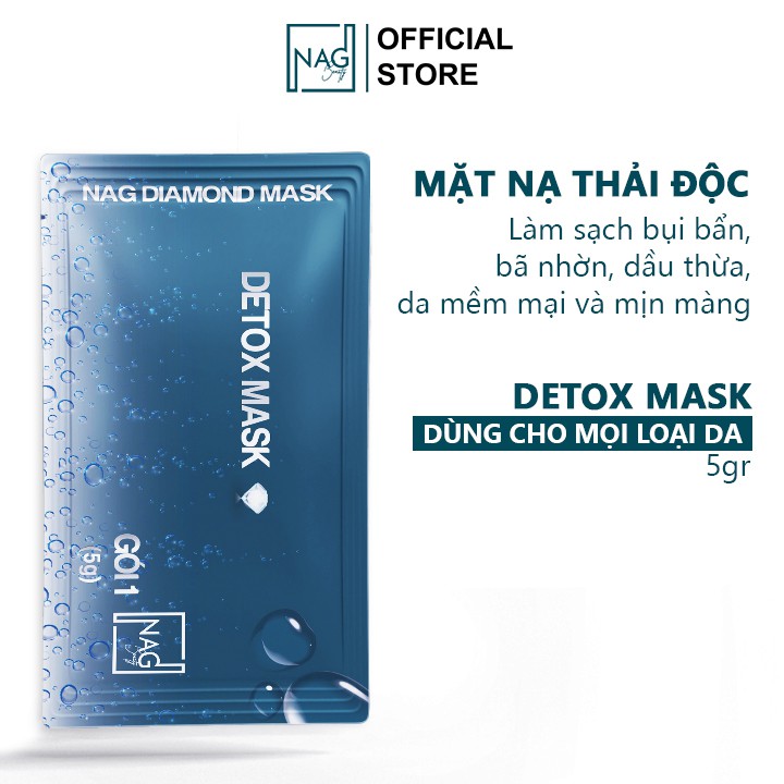 Combo mặt nạ dưỡng ẩm và thải độc NAG DIAMOND MASK mờ nám dưỡng ẩm và trắng da - NAG | BigBuy360 - bigbuy360.vn