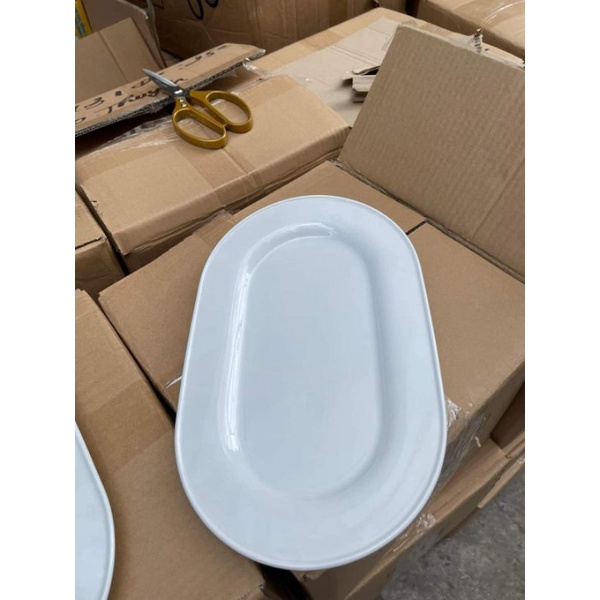 Dĩa sago 34cm  hàng sứ Minh long..