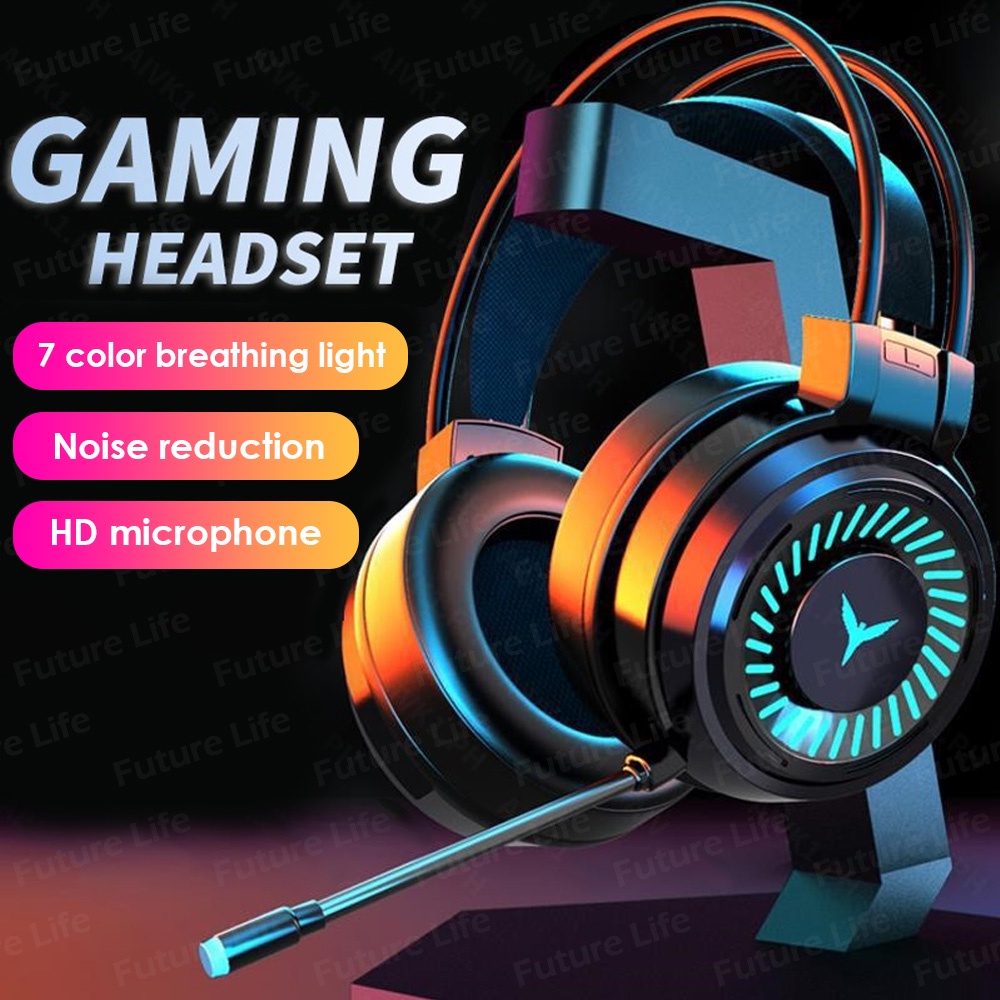 Tai Nghe Game Chụp Tai Chơi Có Đèn Led ADP58 / Có Mic, Kiểu Dáng Thời Trang Dành Cho Pc / Laptop