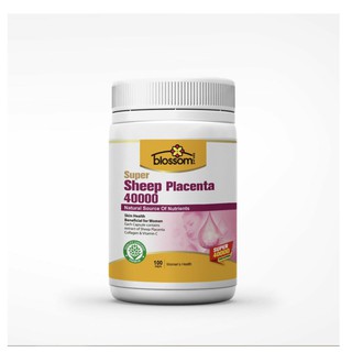 Viên Uống Đẹp Da Nhau Thai Cừu Thế Hệ Mới Blossom Super Sheep Placenta 40000 Úc (Nhau thai cừu-Collagen-Viatmin C)