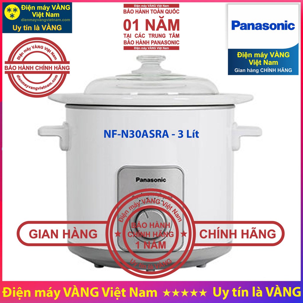 Nồi nấu chậm Panasonic NF-N15SRA NF-N30ASRA NF-N50ASRA - Hàng chính hãng