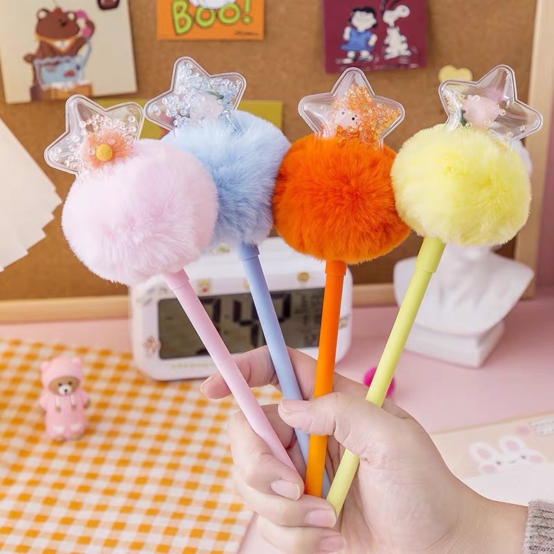 Bút bi gel quả bông