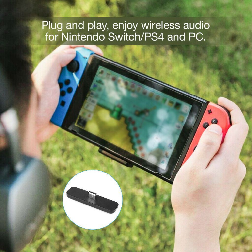 Bộ Thu Phát Bluetooth 5.0 Không Dây Cho Máy Chơi Game Nintendo Switch & Lite / Ps4 / Pc