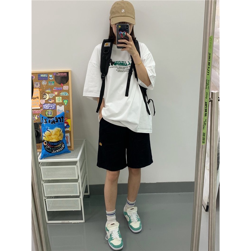 Áo phông basic đơn giản Tay Lỡ form rộng Nam Nữ Filluminate 669 unisex