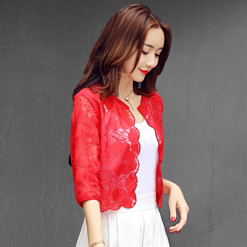 Áo Choàng Mỏng Tay Ngắn Chống Nắng Thời Trang Dành Cho Nữ | BigBuy360 - bigbuy360.vn